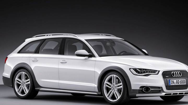 2013 Audi A6 Allroad In White Side Pose